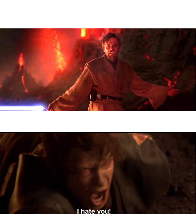 High Quality I have the high ground Blank Meme Template