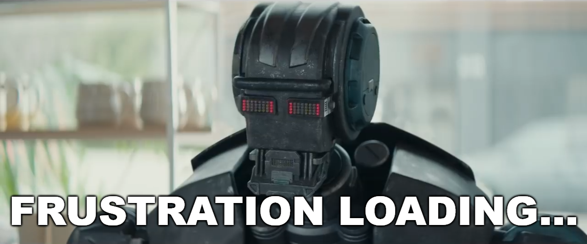 Frustration Loading Robot Blank Meme Template