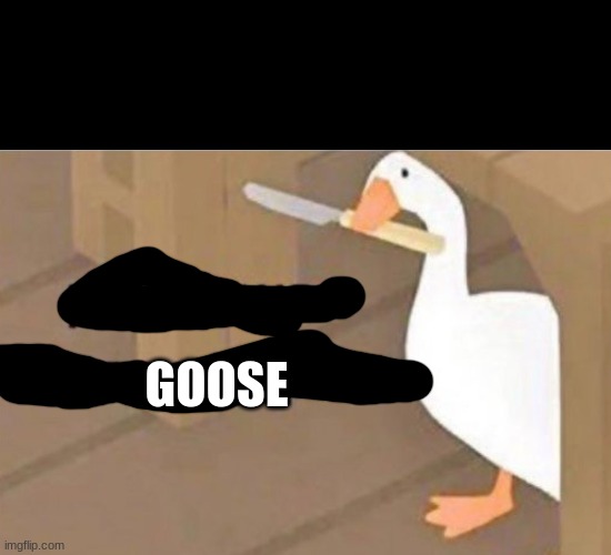 Peace was never an option | GOOSE | image tagged in peace was never an option | made w/ Imgflip meme maker