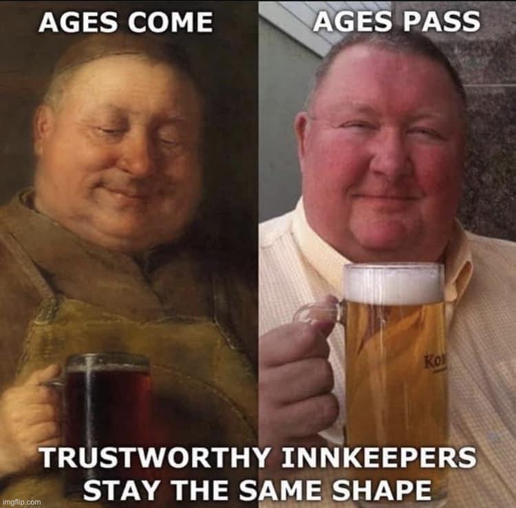 Trustworthy innkeepers | image tagged in trustworthy innkeepers | made w/ Imgflip meme maker