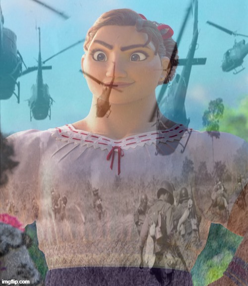 Luisa PTSD | image tagged in luisa ptsd | made w/ Imgflip meme maker