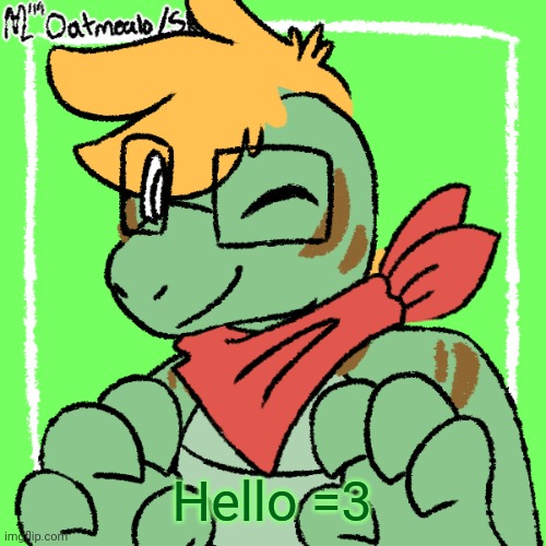 My gator fursona | Hello =3 | image tagged in my gator fursona | made w/ Imgflip meme maker