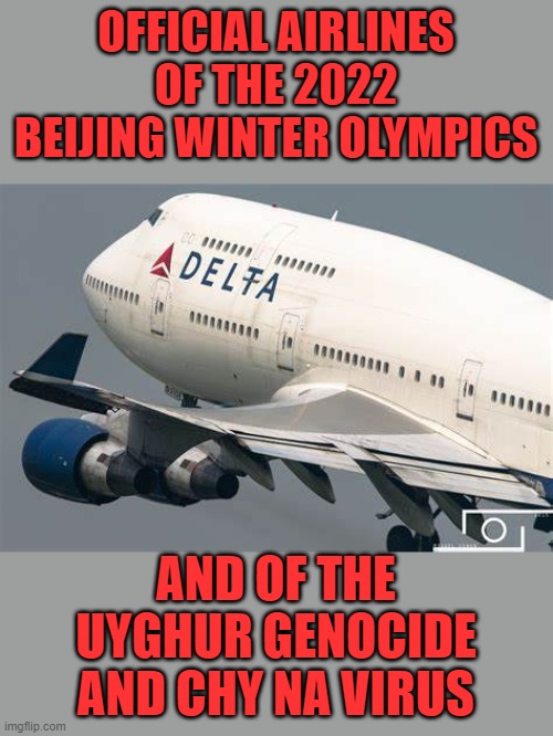 yep | OFFICIAL AIRLINES OF THE 2022 BEIJING WINTER OLYMPICS; AND OF THE UYGHUR GENOCIDE AND CHY NA VIRUS | image tagged in red china | made w/ Imgflip meme maker