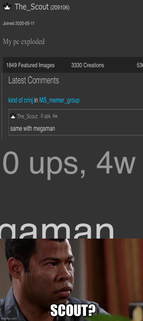 Blank White Template | SCOUT? | image tagged in blank white template | made w/ Imgflip meme maker