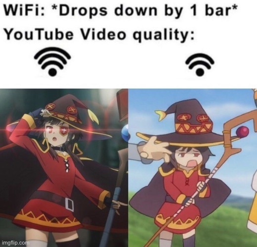 megumin meme | image tagged in konosuba,megumin | made w/ Imgflip meme maker