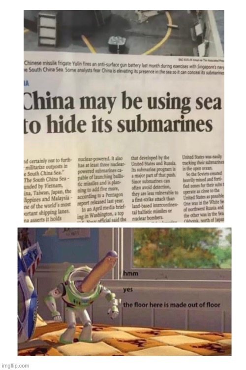 hmmmmm | image tagged in buzz lightyear hmm,memes,china,funny,news | made w/ Imgflip meme maker