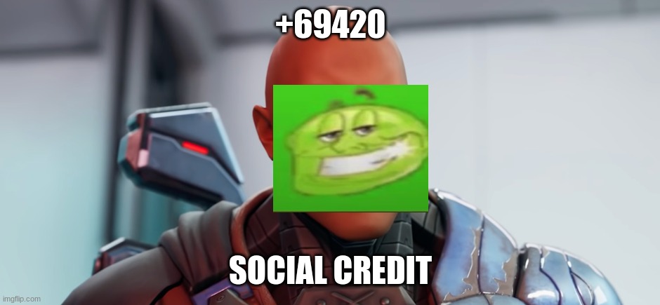 Da rock in fortnight | +69420; SOCIAL CREDIT | image tagged in da rock in fortnight | made w/ Imgflip meme maker