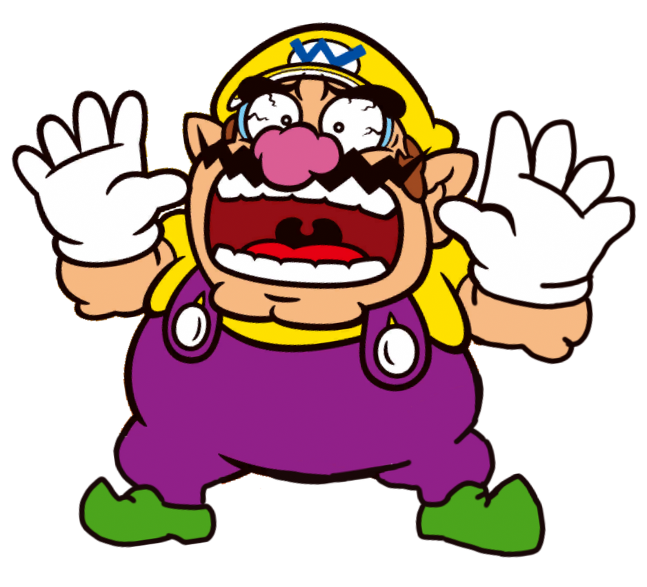 High Quality Wario Scared Blank Meme Template
