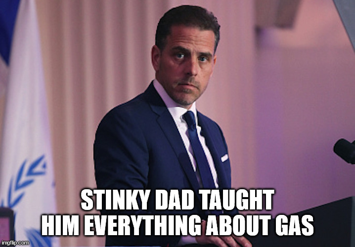 State Department Impeding Investigation Into Hunter Biden | STINKY DAD TAUGHT HIM EVERYTHING ABOUT GAS | image tagged in hunter,biden,gas,corruption | made w/ Imgflip meme maker