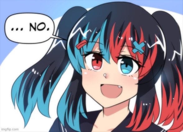 Switch chan “no” | image tagged in switch chan no | made w/ Imgflip meme maker
