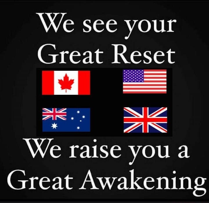 We See Your Great Reset and We Raise You a Great Awakening! | image tagged in wwg1wga,the great awakening,the great reset,crush the commies,the resistance,new world order | made w/ Imgflip meme maker