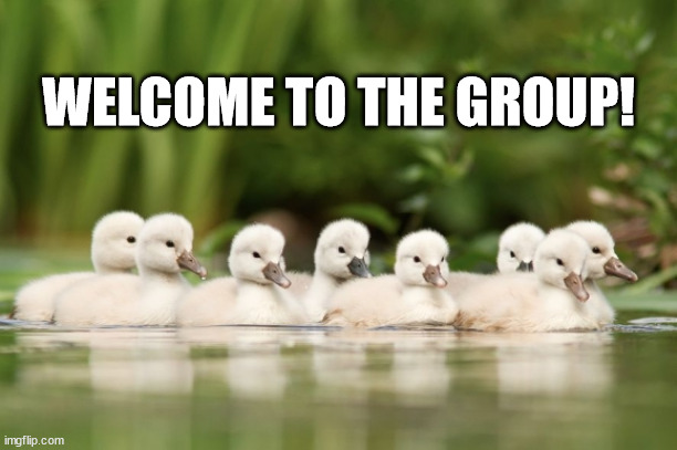 WELCOME TO THE GROUP! | made w/ Imgflip meme maker