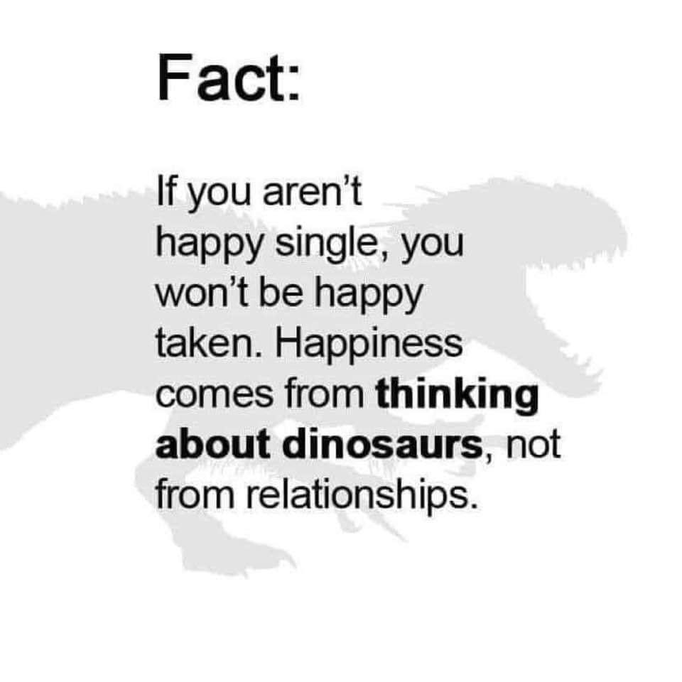 Happiness comes from thinking about dinosaurs Blank Meme Template