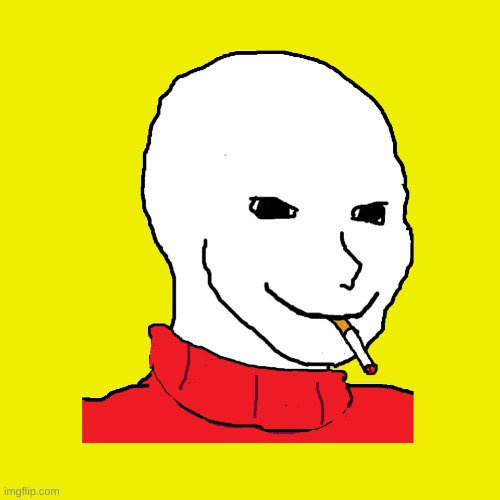 Wojak Smoking | image tagged in wojak smoking | made w/ Imgflip meme maker