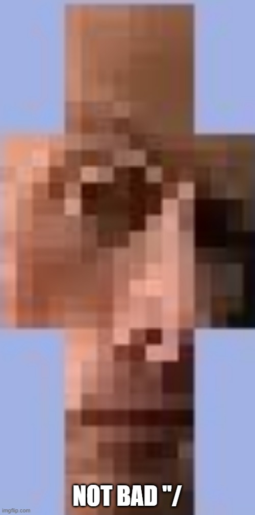 the rock minecraft | NOT BAD "/ | image tagged in the rock minecraft | made w/ Imgflip meme maker