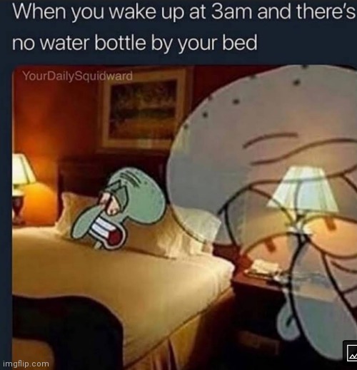 image tagged in memes,3am,water bottle | made w/ Imgflip meme maker