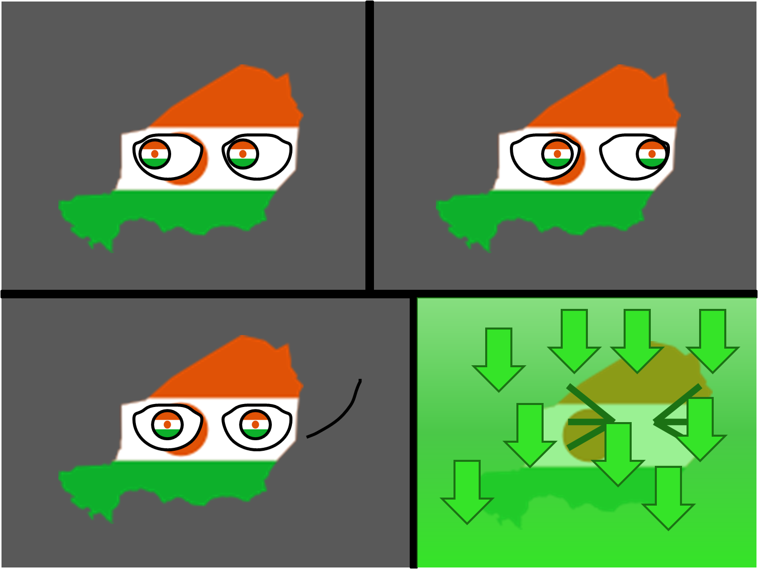 High Quality Niger and the Upvotes Blank Meme Template