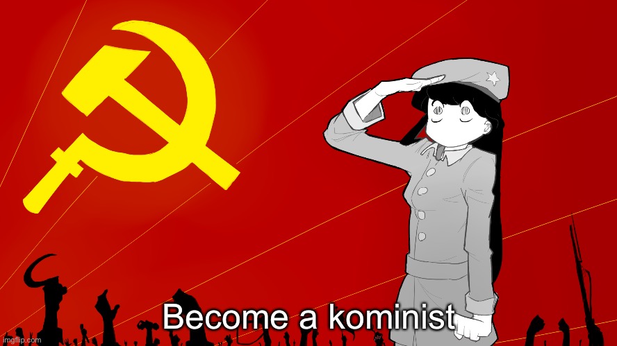 Idek | Become a kominist | image tagged in anime | made w/ Imgflip meme maker