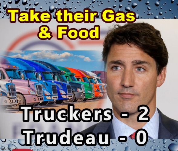 Truckers vs Trudeau | image tagged in freedom truckers | made w/ Imgflip meme maker