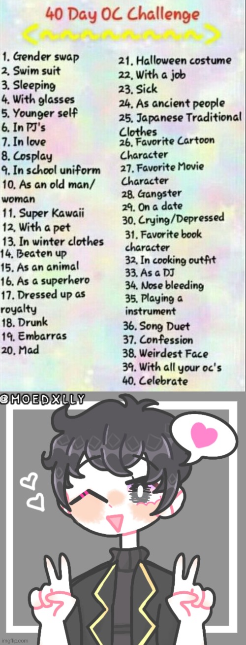 Backslash but cute | image tagged in 40 day oc challenge,kawaii | made w/ Imgflip meme maker