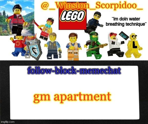 Winston's new announcement | gm apartment | image tagged in winston's new announcement | made w/ Imgflip meme maker