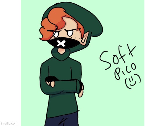 I made soft pico cause yesh 0u0 | image tagged in drawing | made w/ Imgflip meme maker