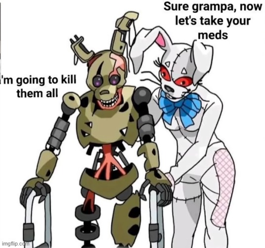image tagged in fnaf,william afton,vanny,security breach | made w/ Imgflip meme maker
