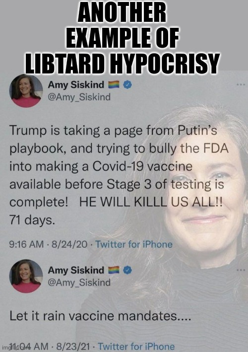 Another Example Of Libtard Hypocrisy | ANOTHER EXAMPLE OF LIBTARD HYPOCRISY | image tagged in libtard,hypocrisy | made w/ Imgflip meme maker
