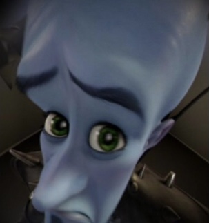 Peeking Megamind Blank Meme Template