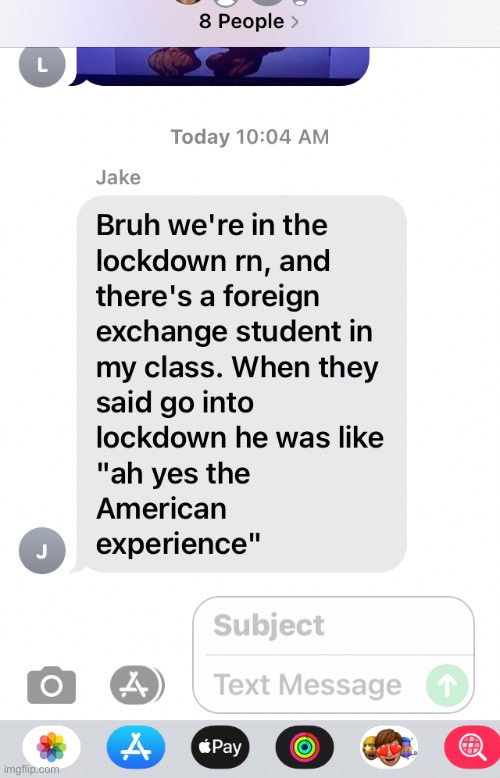 Stuck in a lockdown and I get this message | image tagged in lockdown,text messages | made w/ Imgflip meme maker