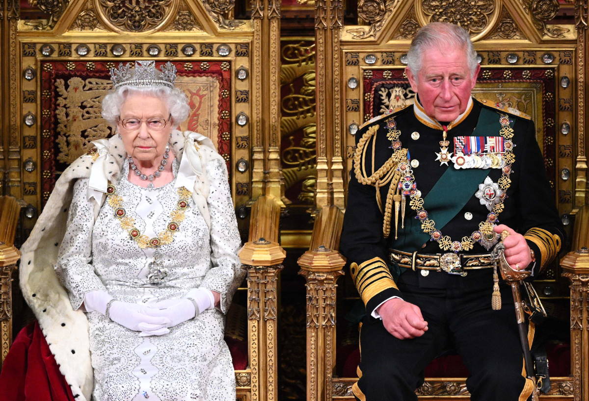 High Quality Queen Elizabeth and Prince Charles Blank Meme Template