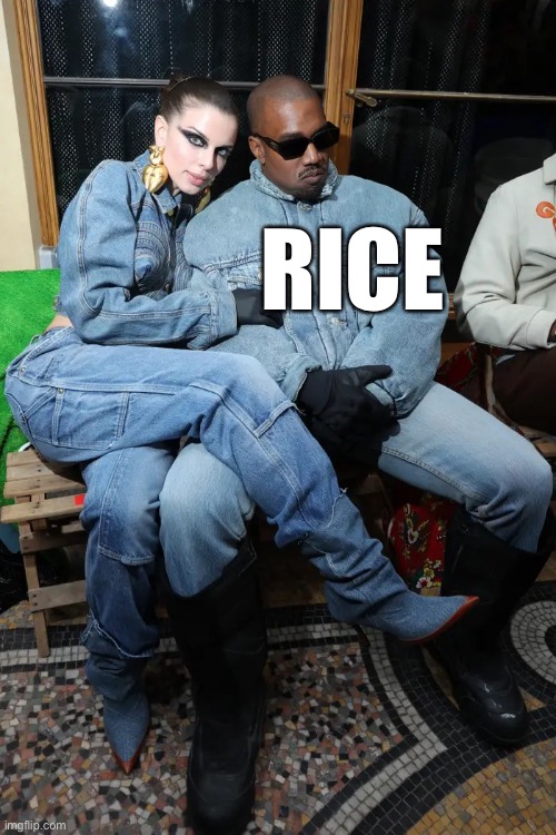 White on rice | RICE | image tagged in white on rice | made w/ Imgflip meme maker