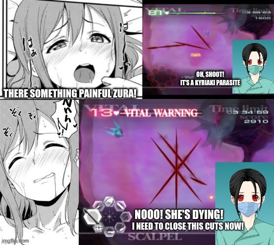 How to cover hentai scenes | image tagged in love live,trauma | made w/ Imgflip meme maker
