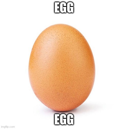 Upvote this meme | EGG; EGG | image tagged in meme,egg | made w/ Imgflip meme maker