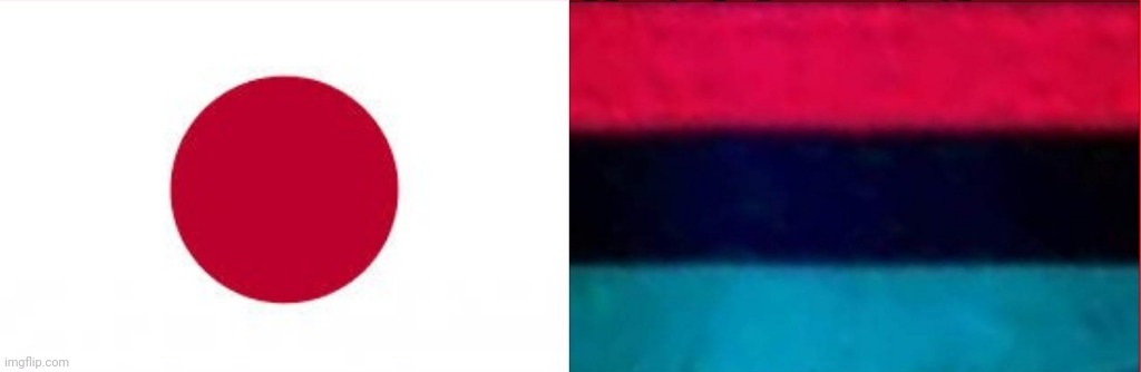 Japanese Pan African Flag Blank Meme Template
