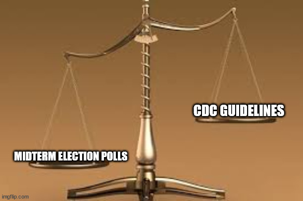 Everyone knows what matters most to democrats...  POWER | CDC GUIDELINES; MIDTERM ELECTION POLLS | image tagged in unbalanced scale,democrats,polls,election,cdc | made w/ Imgflip meme maker