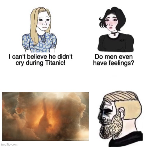 WHY | image tagged in chad crying | made w/ Imgflip meme maker