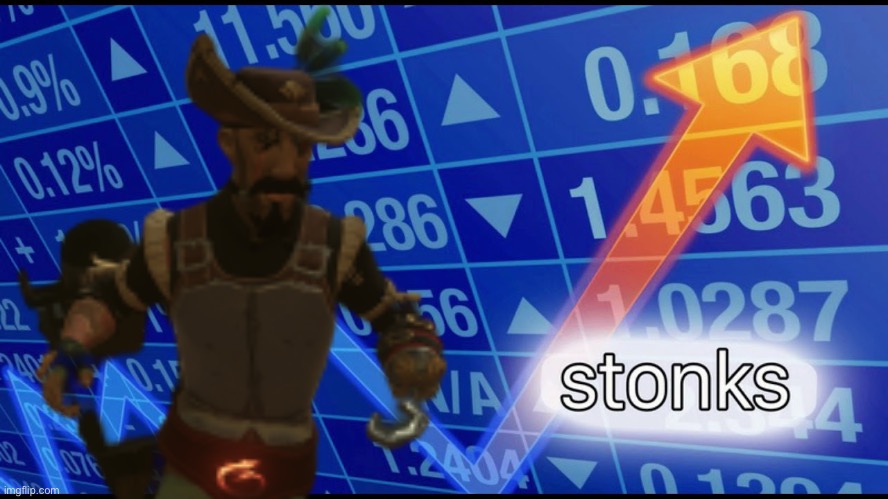 Sea of thieves stonks Blank Meme Template