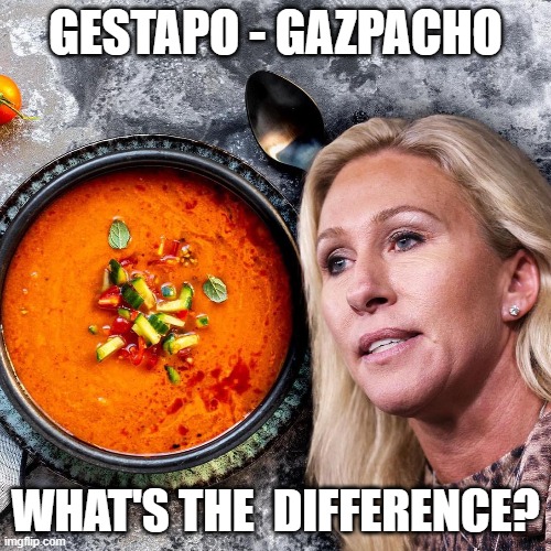 GESTAPO - GAZPACHO; WHAT'S THE  DIFFERENCE? | made w/ Imgflip meme maker