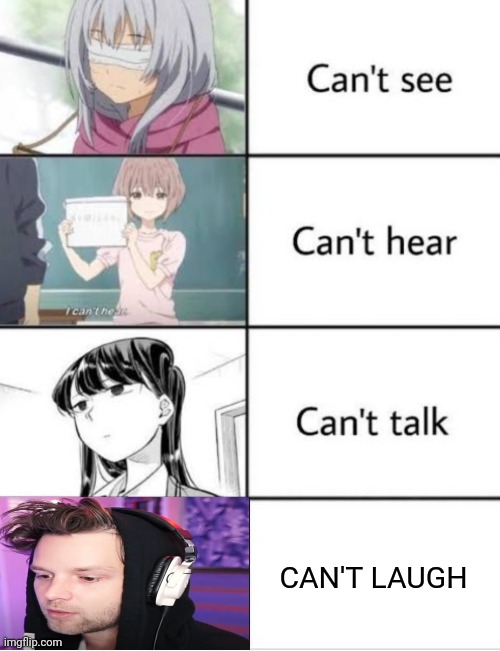Upvote if u understand | CAN'T LAUGH | image tagged in yub,anime,cant,laugh | made w/ Imgflip meme maker
