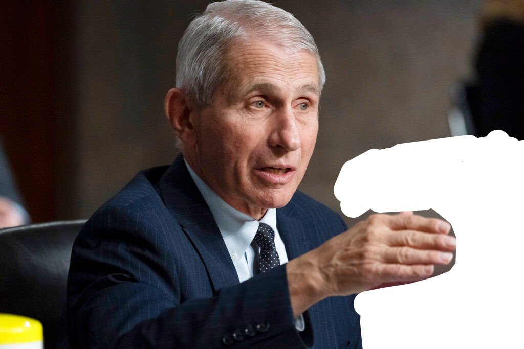 High Quality Fauci holding something Blank Meme Template