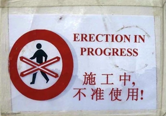 Erection in progress | image tagged in erection in progress | made w/ Imgflip meme maker