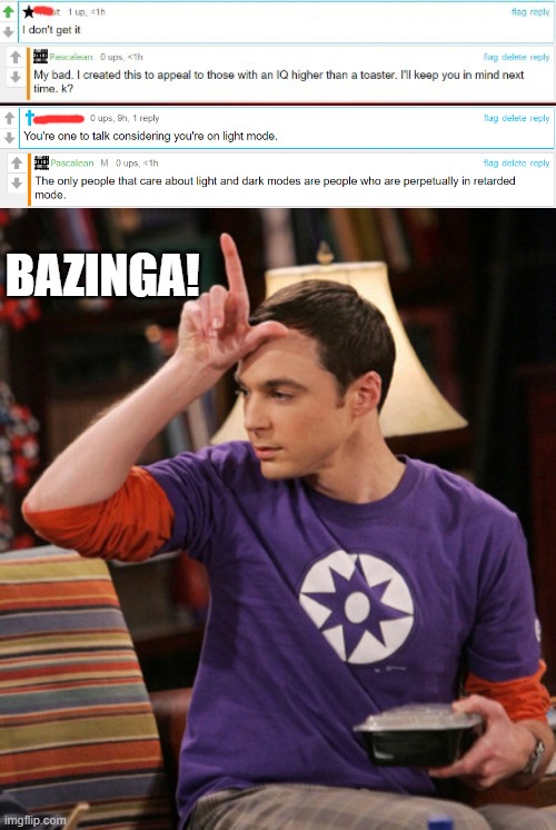 BAZINGA! | image tagged in bazinga you thought | made w/ Imgflip meme maker