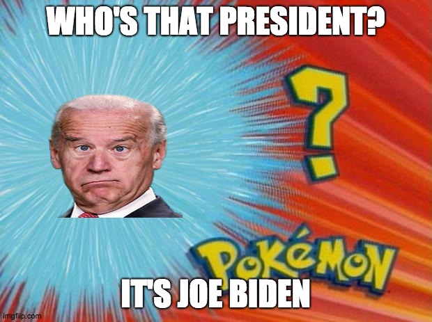 The 2022 election be like: | WHO'S THAT PRESIDENT? IT'S JOE BIDEN | image tagged in who is that pokemon | made w/ Imgflip meme maker