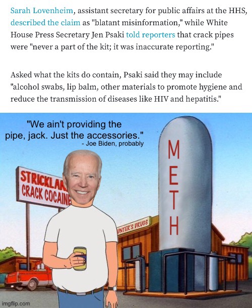 Biden's Crack Program | image tagged in biden,political meme,crack,pipe,meth,black history month | made w/ Imgflip meme maker