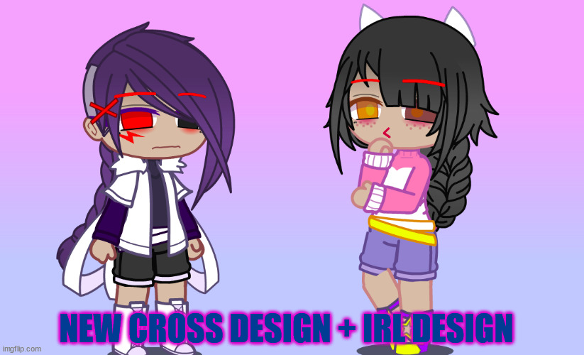 :D | NEW CROSS DESIGN + IRL DESIGN | made w/ Imgflip meme maker