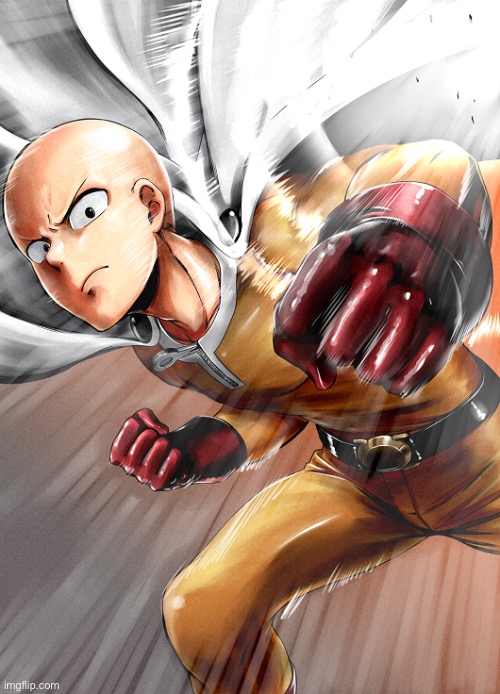 daliy dose of anime | image tagged in anime,one punch man | made w/ Imgflip meme maker