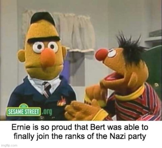 yay for bert | image tagged in bert and ernie | made w/ Imgflip meme maker