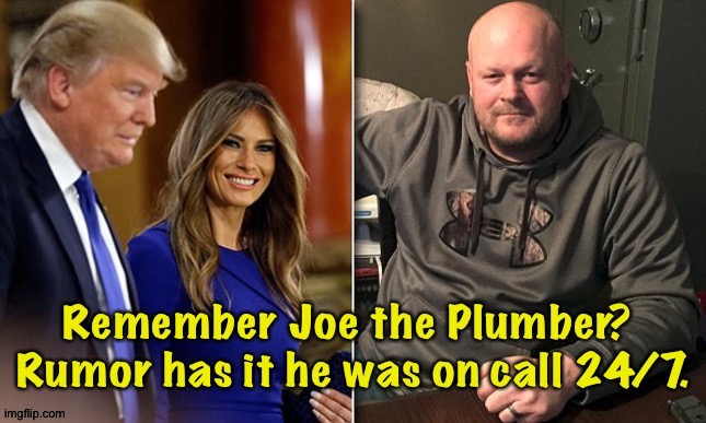 Joe the Plumber - what does he know? | image tagged in joe the plumber,trump | made w/ Imgflip meme maker
