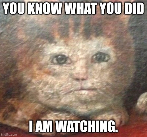 The most adorable Kitten! | YOU KNOW WHAT YOU DID; I AM WATCHING. | image tagged in adorable,cute,peace,shakespeare | made w/ Imgflip meme maker